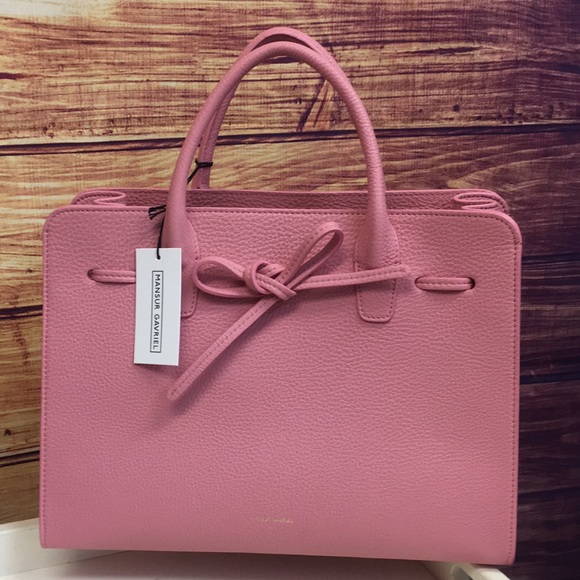 Mansur Gavriel Handbags - NWT Mansur Gavriel Pink Peony Tumble Sun Bag